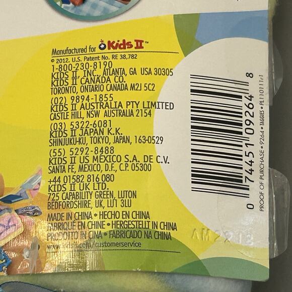 My Taggies ABC Numbers Alphabet Squares Lovey Baby Security Blanket w/Tags - Picture 4 of 5